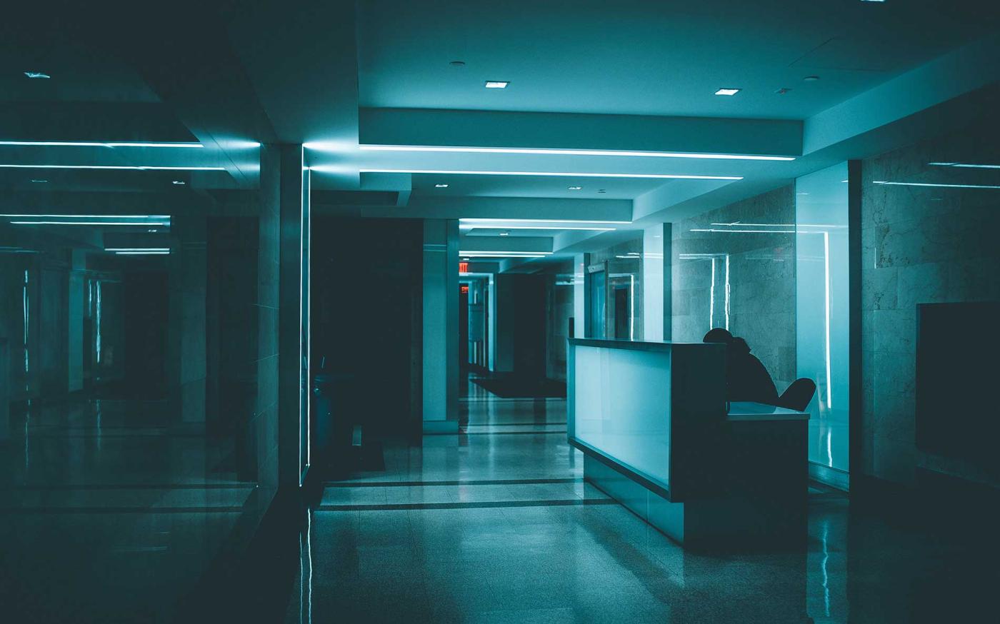 Hospital hallways.