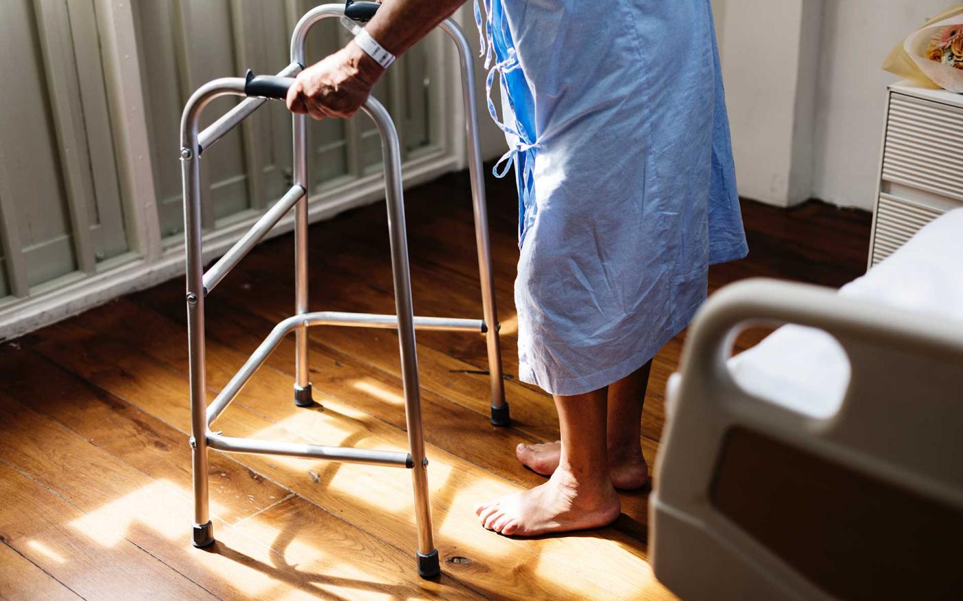 Person with a walker.